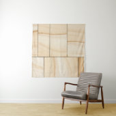Bruine keramische tegels, collage wandkleed (In Situ (horizontaal))