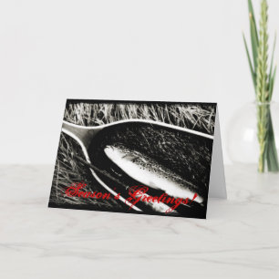 Bruine kerstkaart feestdagen kaart