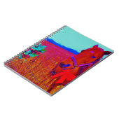 Bruine kerstkleurige paarden: naam toevoegen notitieboek (Linkerzijde)