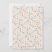 Bruine Kerstkrans Versieren Feest Uitnodiging (Achterkant)