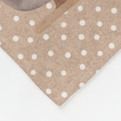 Bruine Kerstman in de Sleigh Fleece Deken (Hoek)