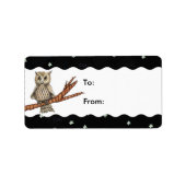  bruine Ketting met halve maan moonsteraar Etiket (Voorkant)