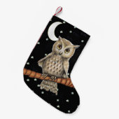 bruine Ketting met halve maan moonsteraar Kleine Kerstsok (Voorkant (Hangend))