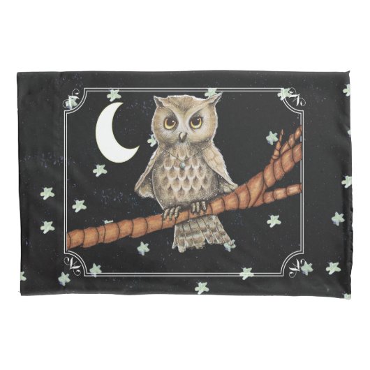  bruine Ketting met halve maan moonsteraar Kussensloop (Voorkant-Links)