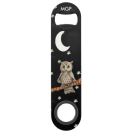 bruine Ketting met halve maan moonsteraar Speed Flessenopener