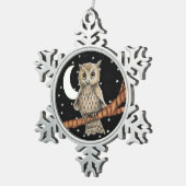  bruine Ketting met halve maan moonsteraar Tin Sneeuwvlok Ornament (Rechts)