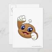 Bruine Kiko Briefkaart (Voorkant / Achterkant)