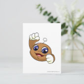 Bruine Kiko Briefkaart (Staand voorkant)