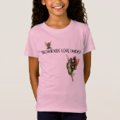 Bruine Kinder liefdesfantasy T-Shirt (Voorkant)