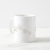 bruine kip koffiemok (Voorkant links)