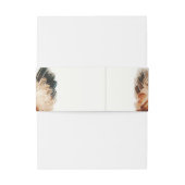 Bruine kippen Waterverf Country Wedding Uitnodigingen Wikkel (Achterkant Voorbeeld)