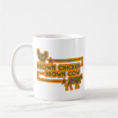 Bruine kippenbruine cow koffiemok (Links)