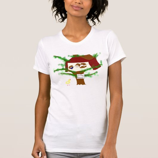 Bruine kippenbruine cow t-shirt (Voorkant)