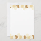 Bruine Kleine Teddybeer Baby shower Uitnodiging (Achterkant)