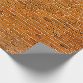 Bruine kleiwandbekleding cadeaupapier (Hoek)