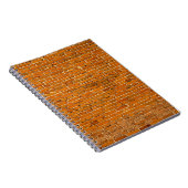 Bruine kleiwandbekleding notitieboek (Rechterzijde)