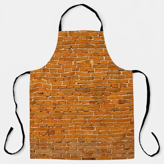 Bruine kleiwandbekleding schort (Voorkant)