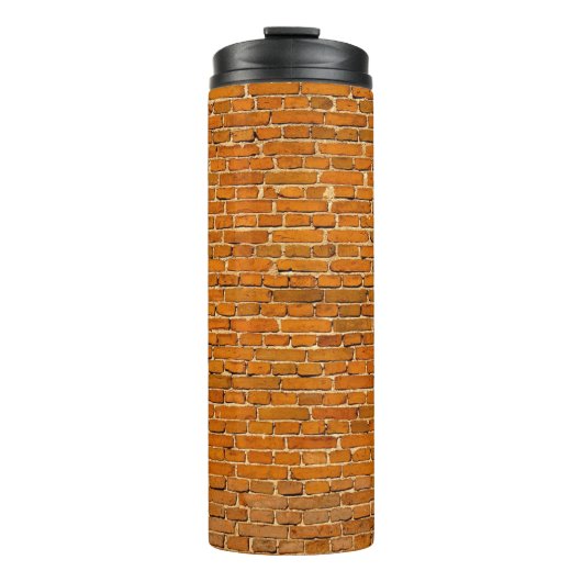 Bruine kleiwandbekleding thermosbeker (Voorkant)
