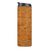 Bruine kleiwandbekleding thermosbeker (Geroteerd rechts)
