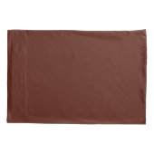 Bruine kleur hex 54160A kussensloop (Achterkant)