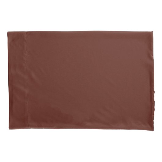 Bruine kleur hex 54160A kussensloop (Voorkant)