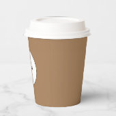 bruine kleur koffiepapier papieren bekers (Links)