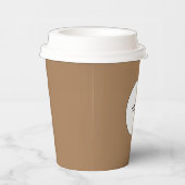 bruine kleur koffiepapier papieren bekers (Rechts)