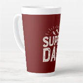 Bruine kleur Super Pa Latte Mok (Linkerhoek)