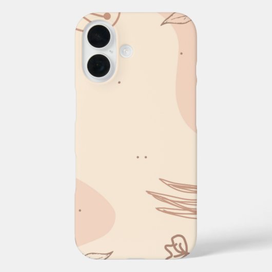 Bruine Kleurrijke Bloem Linktree | Case-Mate iPhone Case (Achterkant)