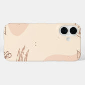 Bruine Kleurrijke Bloem Linktree | Case-Mate iPhone Case (Achterkant (horizontaal))