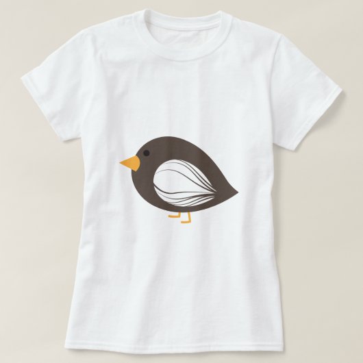 Bruine, kleurrijke, roofvogels T-Shirt (Design voorkant)