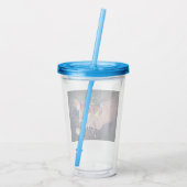 Bruine koe acryl drinkbeker (Achterkant)