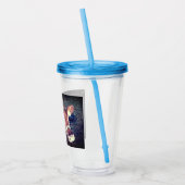 Bruine koe acryl drinkbeker (Links)