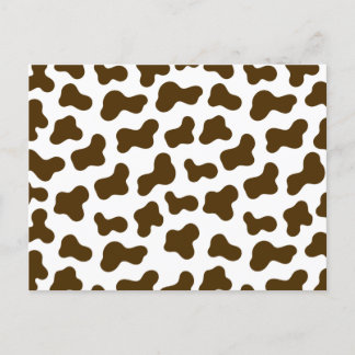 Bruine Koe afdrukken Feestdagenkaart