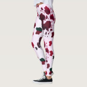 Bruine Koe afdrukken Leggings (Links)