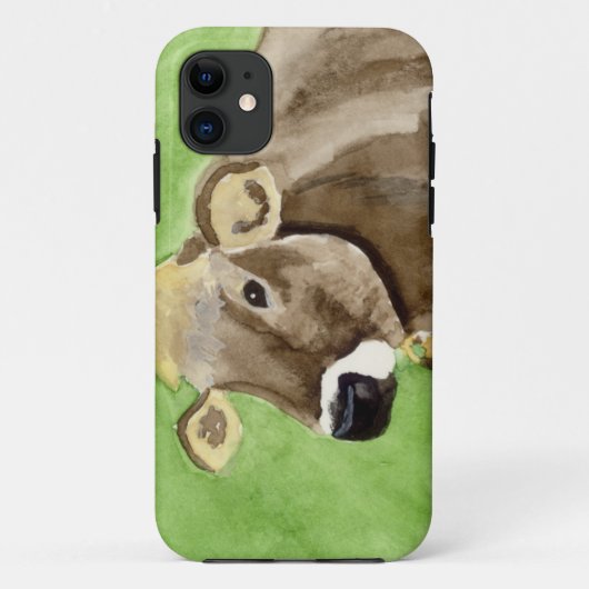 Bruine Koe Case-Mate iPhone Case (Achterkant)