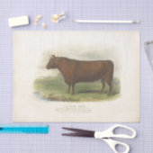 Bruine Koe Ephemera Decoupage  Boerderij Weefsel P Tissuepapier (Craft)