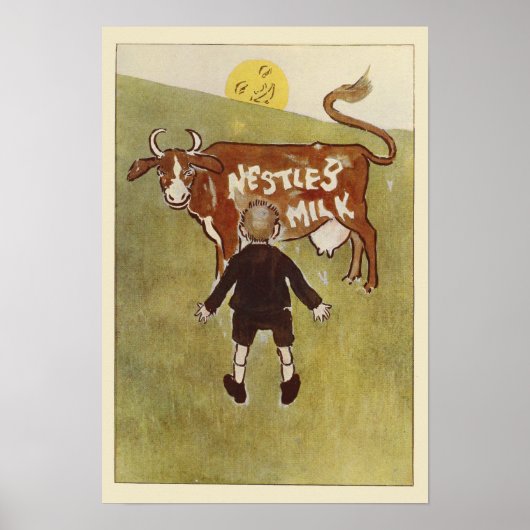  bruine Koe Nestle's Milk Poster (Voorkant)