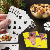 Bruine koe pokerkaarten (Insitu)