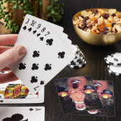 Bruine koe pokerkaarten (Insitu)