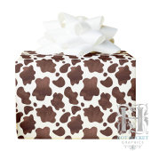 Bruine Koe Print Wrapping Paper Cadeaupapier