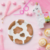 Bruine Koe Spots Party Paper Bord (Feest)