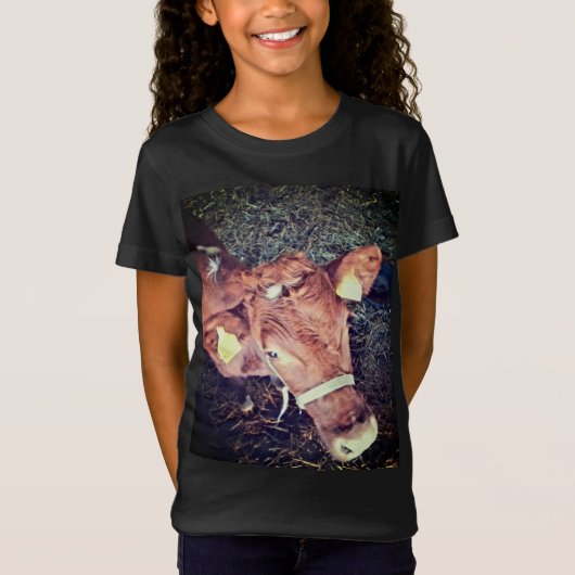 Bruine koe t-shirt (Voorkant)