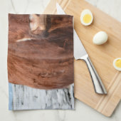 Bruine koe theedoek (Quarter Fold)