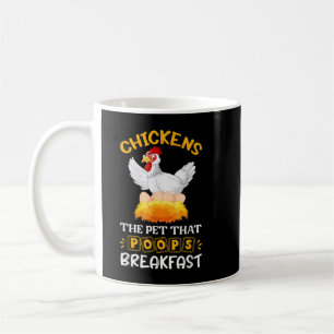 Bruine Koe van Chicken Brown Funny Koffiemok