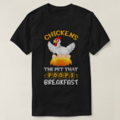 Bruine Koe van Chicken Brown Funny T-shirt (Design voorkant)
