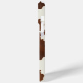 Bruine Koehuid met Monogram Case-Mate iPhone Case (Achterkant / Links)