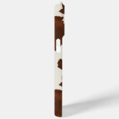 Bruine Koehuid met Monogram Case-Mate iPhone Case (Achterkant / Rechts)