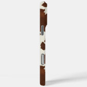 Bruine Koehuid met Monogram Case-Mate iPhone Case (Achterkant / Rechts)