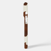 Bruine Koehuid met Monogram Case-Mate iPhone Case (Achterkant / Links)
